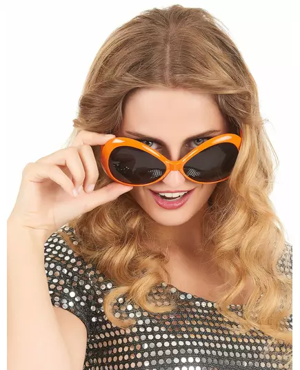 Orange discoglasögon vuxen, image 2