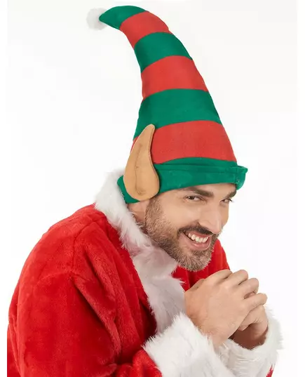 Randig tomteluva med öron vuxen, image 2