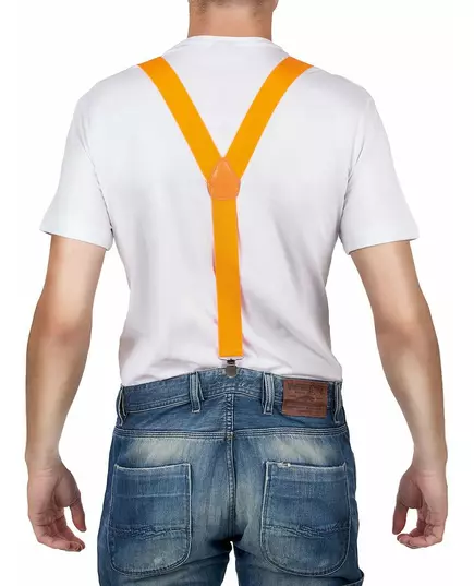 Neonorange hängslen vuxen, image 2