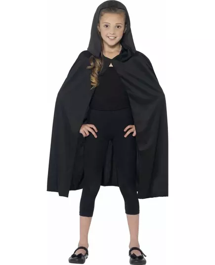 Svart huvcape barn Halloween, image 2
