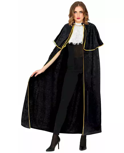 Venetiansk förförarkappa med svart jabot vuxen, image 2