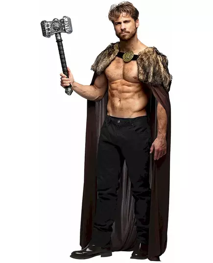 Lyxig vikingahövdingkappa vuxen 150 cm, image 2