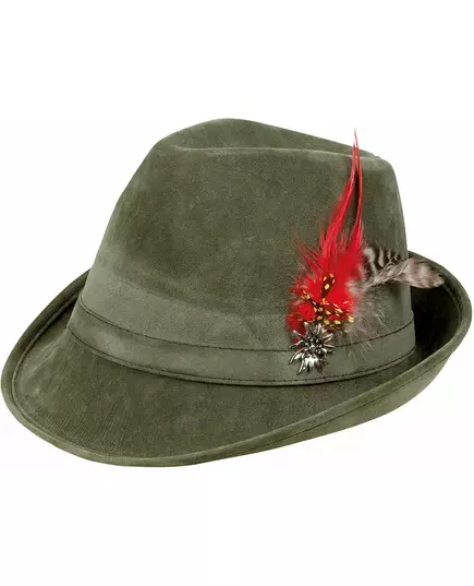 Bayersk khakigrön hatt med fjädrar vuxen, image 2
