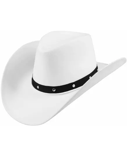 Vit och svart cowboyhatt vuxen, image 2