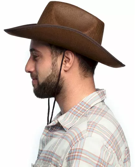 Brun cowboyhatt vuxen, image 2