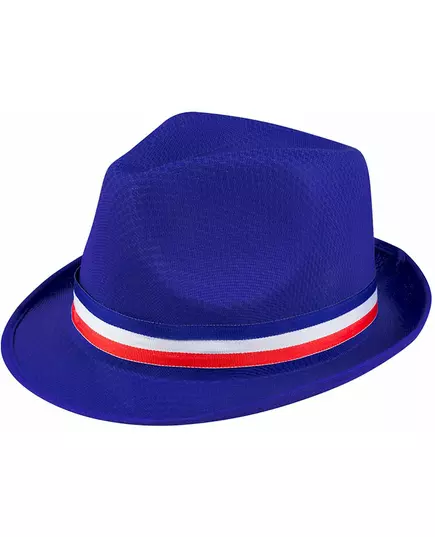 Blå gangsterhatt supporter France vuxen, image 2