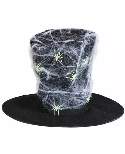 Cylinderhatt i tyg med spindlar vuxen Halloween, image 2