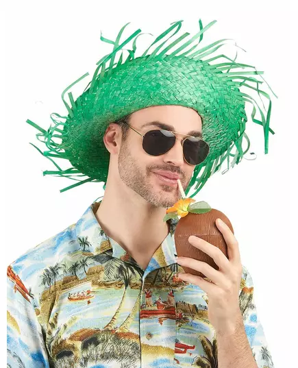 Grön Hawaiihatt vuxen, image 2