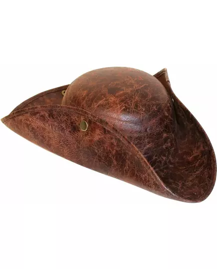 Brun pirathatt med lädereffekt vuxen, image 2