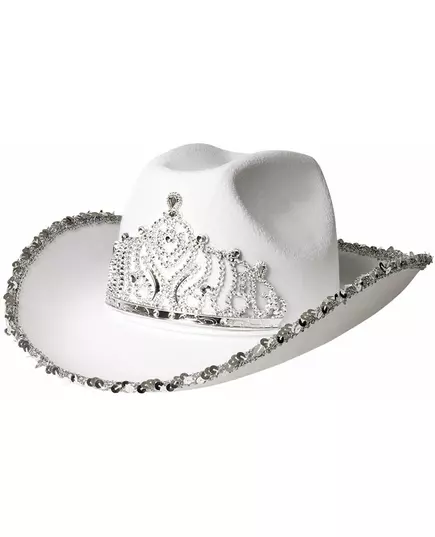 Vit cowboyprinsesshatt dam, image 2