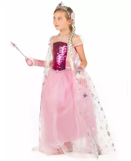 Rosa prinsessmaskeraddräkt och tillbehör barn, Storlek: 10-12 år, image 2