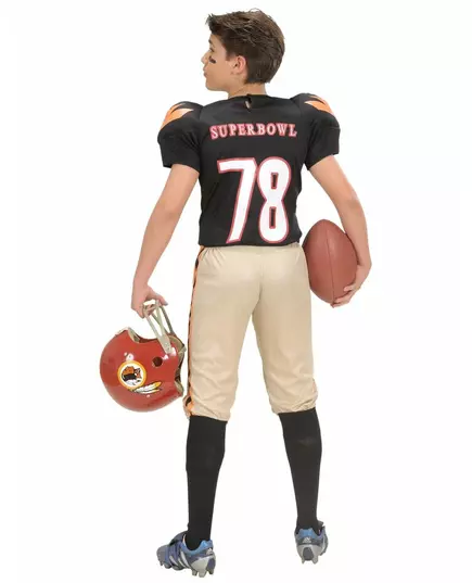 Amerikansk fotbollsspelare-maskeraddräkt pojke, Storlek: 11-13 år (158 cm), image 2