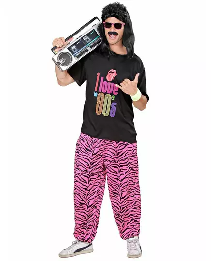 I love 80's joggingmaskeraddräkt plus size herr, Storlek: XX-Large, image 2