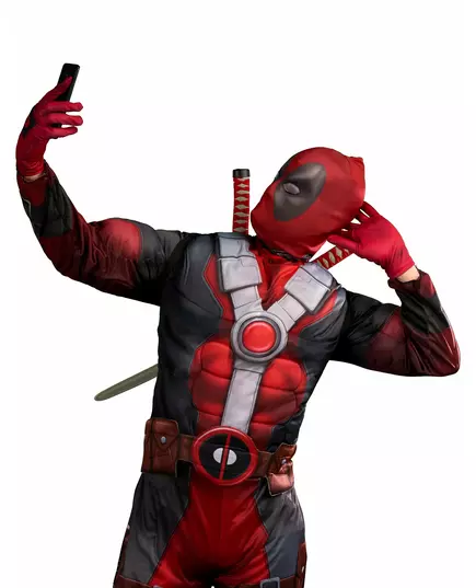 Lyxmaskeraddräkt Deadpool 2™ vuxen, Storlek: Medium/Large, image 2