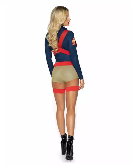 Lyxig sexig brandmansmaskeraddräkt med shorts dam, Storlek: Large (44-46), image 2