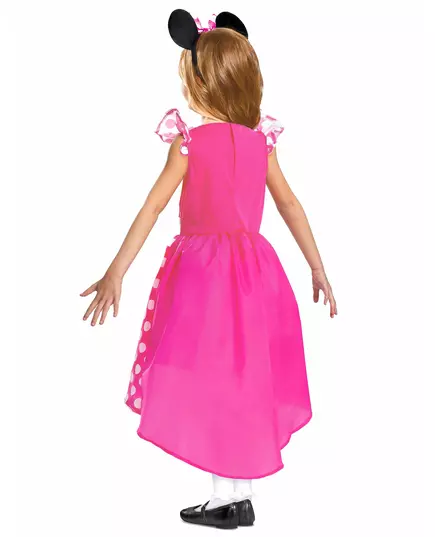 Klassisk rosa Minnie™-maskeraddräkt flicka, Storlek: 5-6 år (109 - 126 cm), image 2