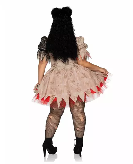 Voodoodockemaskeraddräkt i plus size för dam, Storlek: X-Large/XX-Large (48-52), image 2