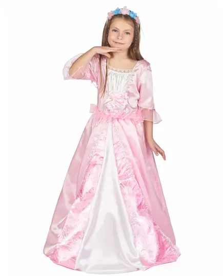 Prinsessmaskeraddräkt med blomsterkrona för flickor, Storlek: 4-6 år (110-120 cm), image 2