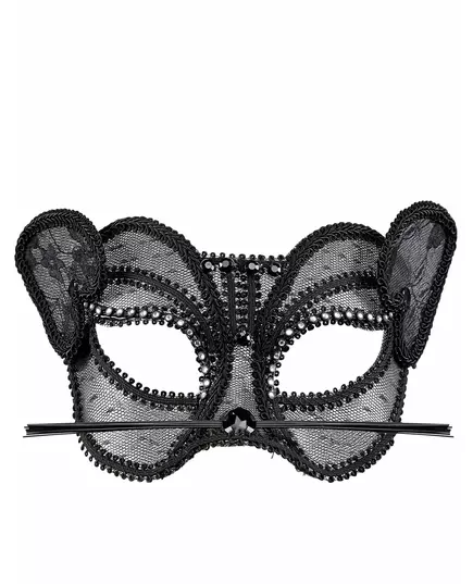 Sexig halvmask katt i spets dam, image 2