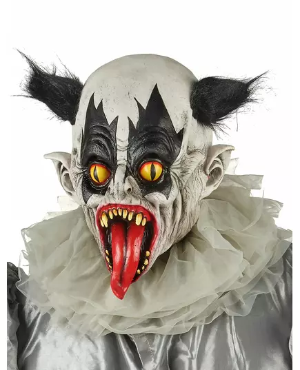 Svartvit clownmask i latex vuxen, image 2