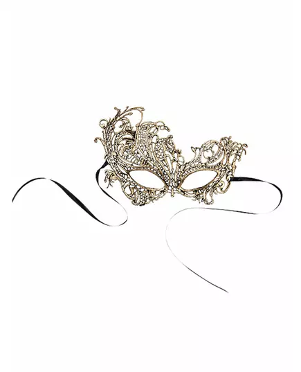 Guldfärgad mask i makramétyg vuxen, image 2