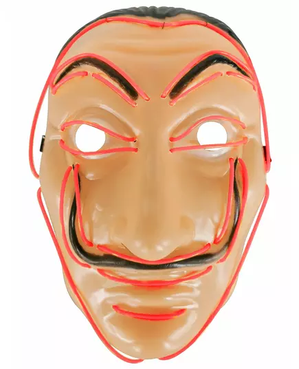 Röd LED-tjuvmask vuxen, image 2