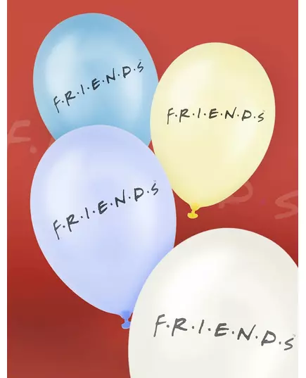10 latexballonger Friends™ 25 x 32 cm, image 2