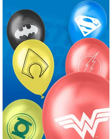 10 latexballonger Justice League™ 25 x 32 cm, image 2