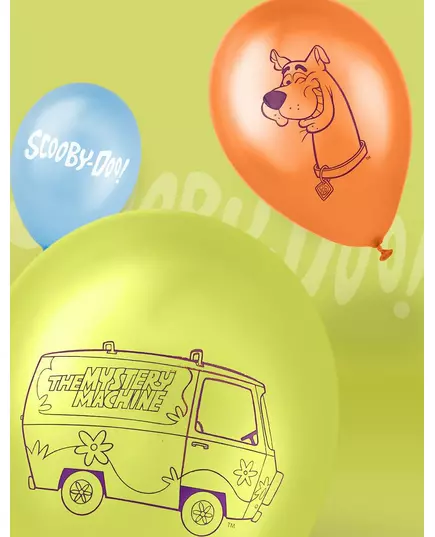 10 latexballonger Scooby-Doo™ 25 x 32 cm, image 2