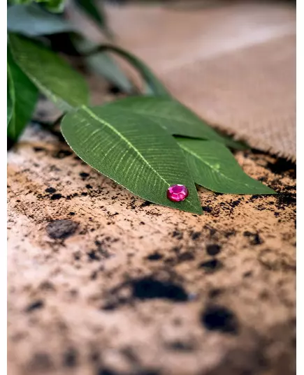 100 små runda fuchsiafärgade bordskonfettin 0,6 cm, image 2