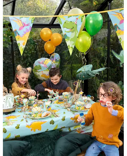 12 Dino Party-pappersservetter 33 x 33 cm, image 2