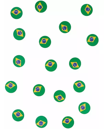 150 bordsdekorationer konfetti med brasilianska flaggan, image 2