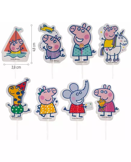 16 pappersdekorationer för cupcakes Peppa pig™, image 2