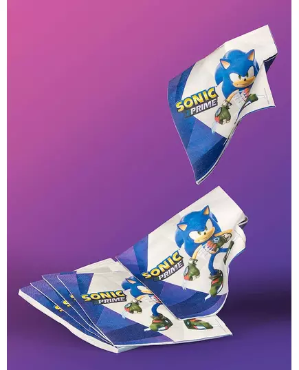 16 Sonic Prime-servetter 33x33 cm, image 2