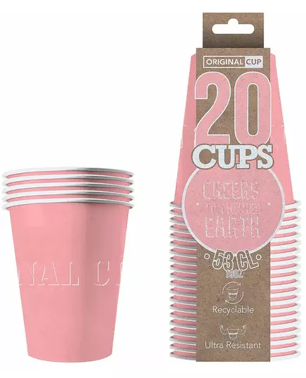20 amerikanska muggar i återvinningsbar kartong, pastellrosa 53 cl, image 2