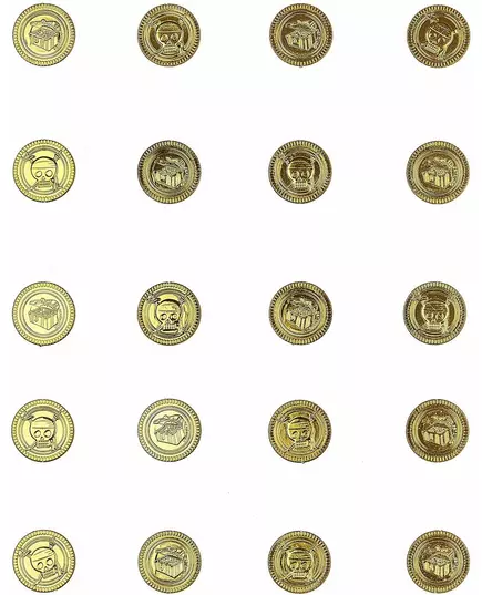 30 guldfärgade dödskallemynt, image 2