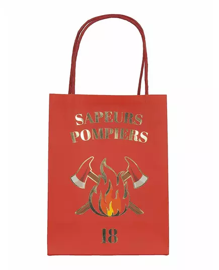 4 presentpåsar i papper brandman 20 cm, image 2