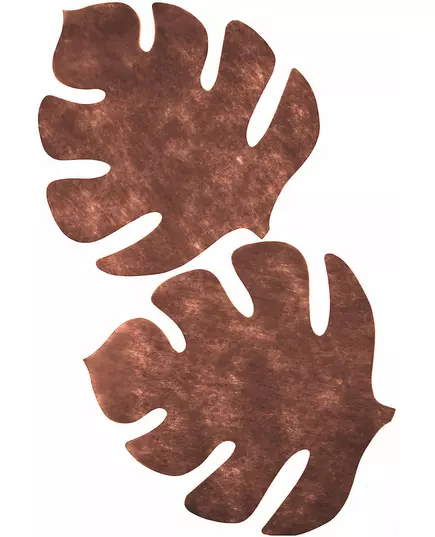 4 bruna bordstabletter i bladform 35 x 40 cm, image 2