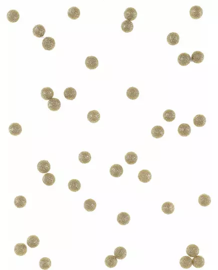 40 dekorationskulor med guldglitter, 12 mm, image 2