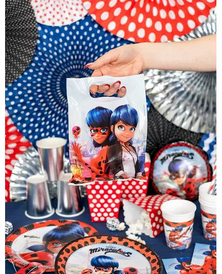 6 presentpåsar Miraculous Ladybug™ 23 x 16,5 cm, image 2