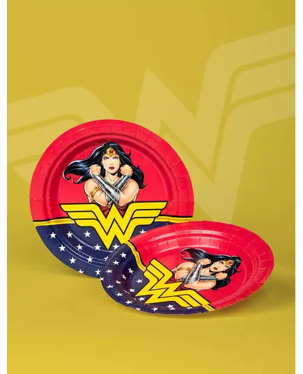 8 papperstallrikar Wonder Woman™ 23 cm, image 2