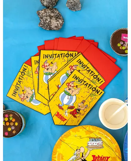8 Astérix™-inbjudningskort, image 2