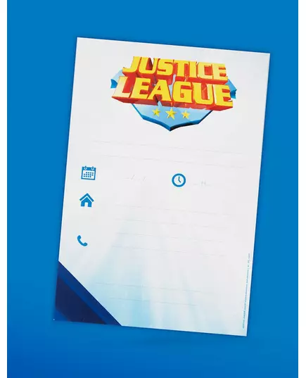 8 inbjudningskort med kuvert Justice League™ 10 x 16 cm, image 2