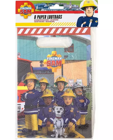 8 plastpåsar Sam the Fireman™ 16 x 23 cm, image 2