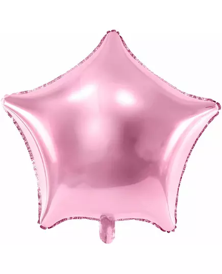 Pastellrosa stjärnformad aluminiumfolieballong 48 cm, image 2
