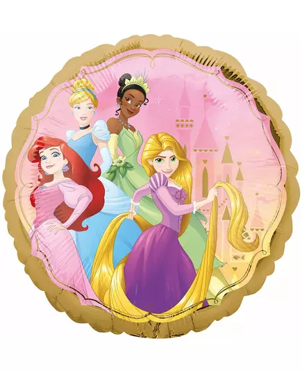 Dubbelsidigt aluminiumballong Disney™-prinsessor 43 cm, image 2
