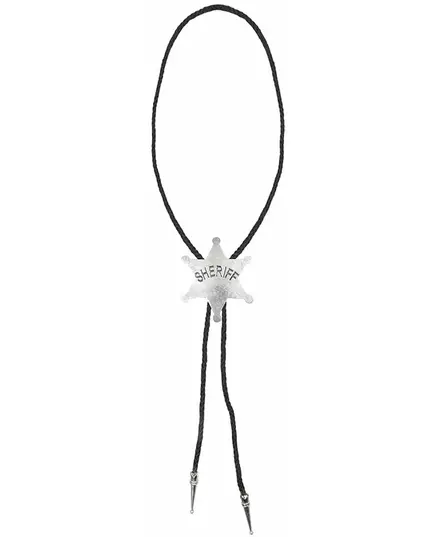 Silverfärgat sheriffhalsband vuxen, image 2