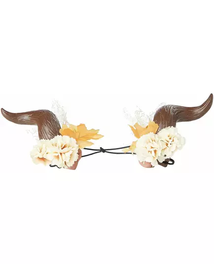 Förhäxade bruna horn omgivna av orange blommor, image 2