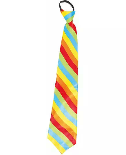 Randig flerfärgad clownslips för vuxen, image 2