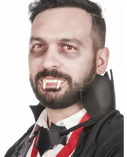 Vampyrtänder barn och vuxen Halloween, image 2